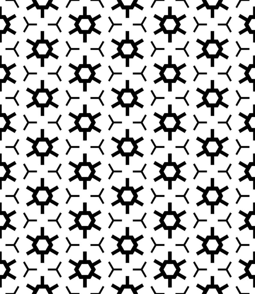 Black and white seamless abstract pattern. Background and backdrop. Grayscale ornamental design. vector