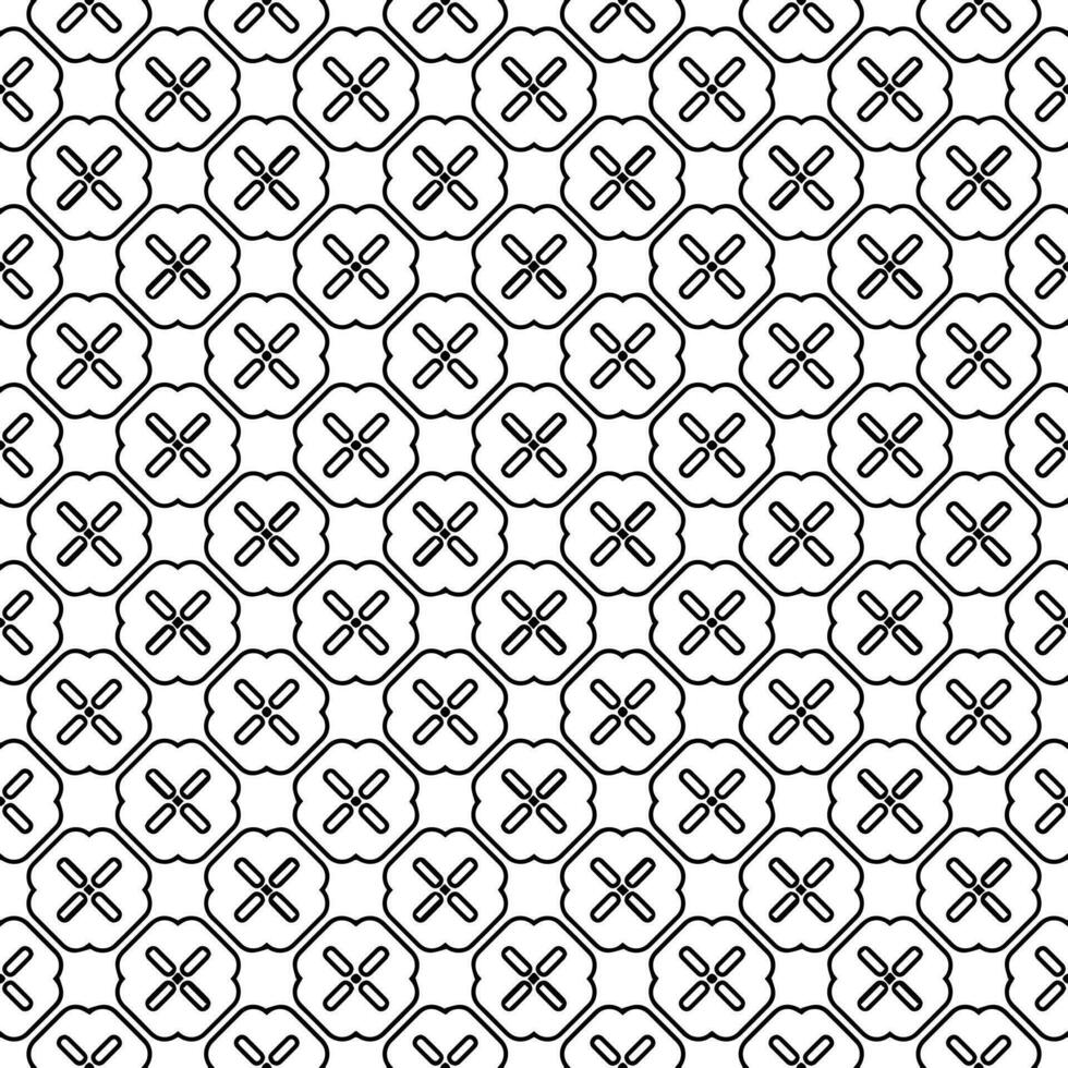 Black and white seamless abstract pattern. Background and backdrop. Grayscale ornamental design. vector