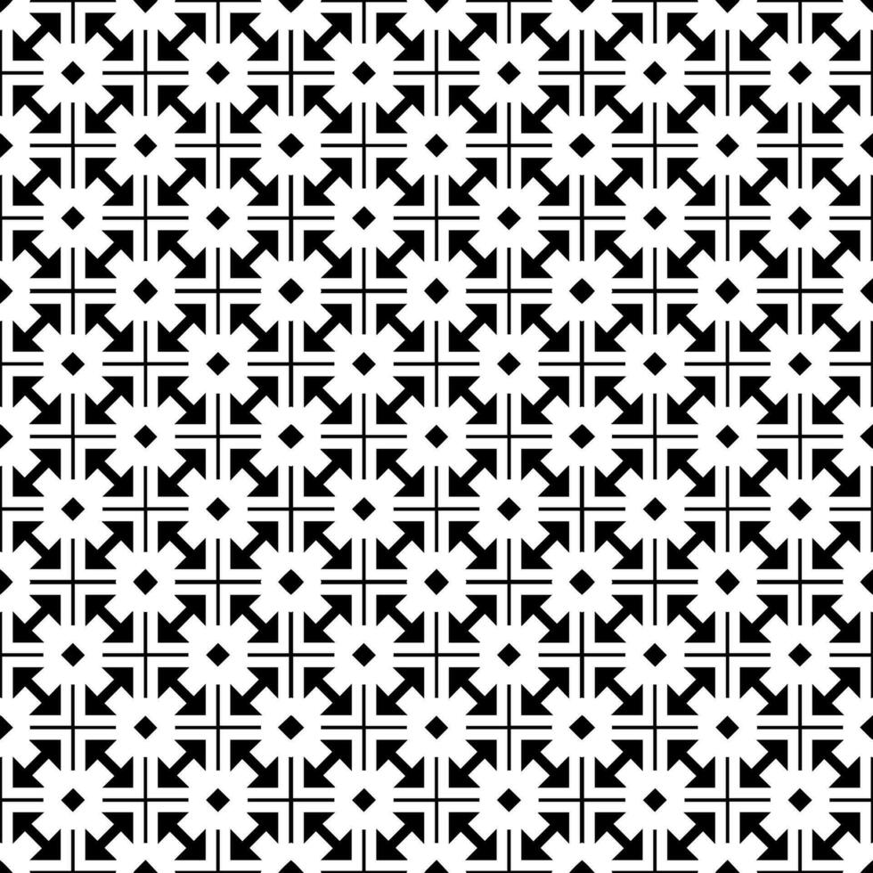 Black and white seamless abstract pattern. Background and backdrop. Grayscale ornamental design. vector