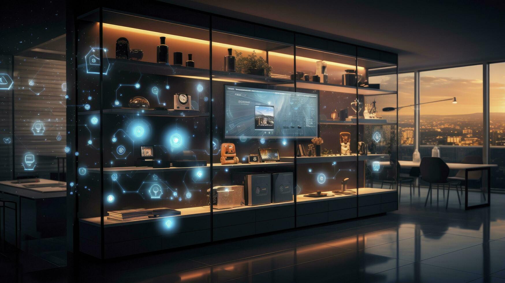 AI generated Connected Living, The IoT Revolution in Smart Homes. AI Generated photo