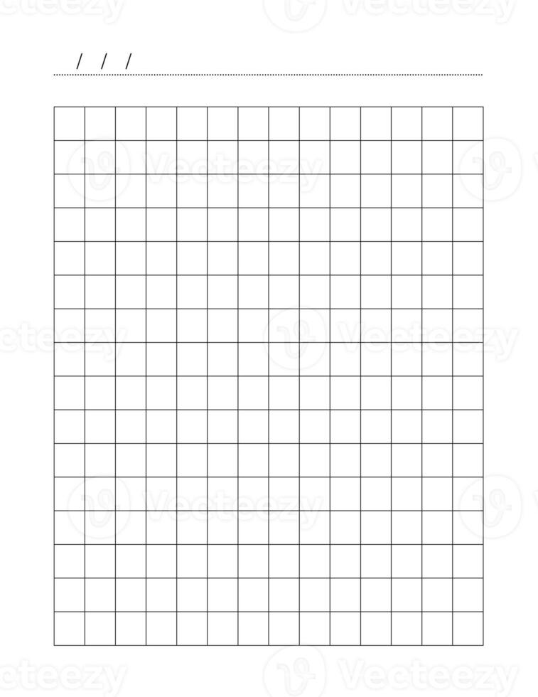 Blank planner notebook pages for notes and goals. planner page template. Modern Business organizer. photo