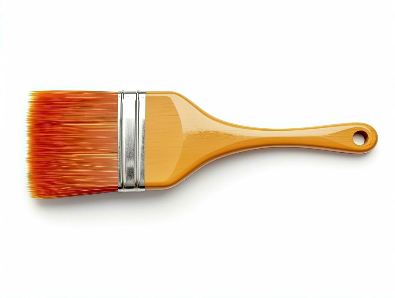 AI generated Paintbrush isolated white background. AI Generated photo