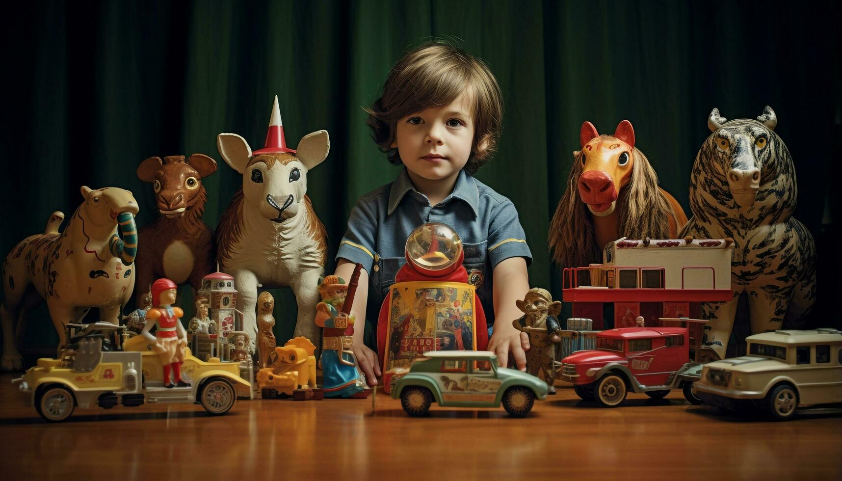 AI generated Childhood  the Magic of Toys photo