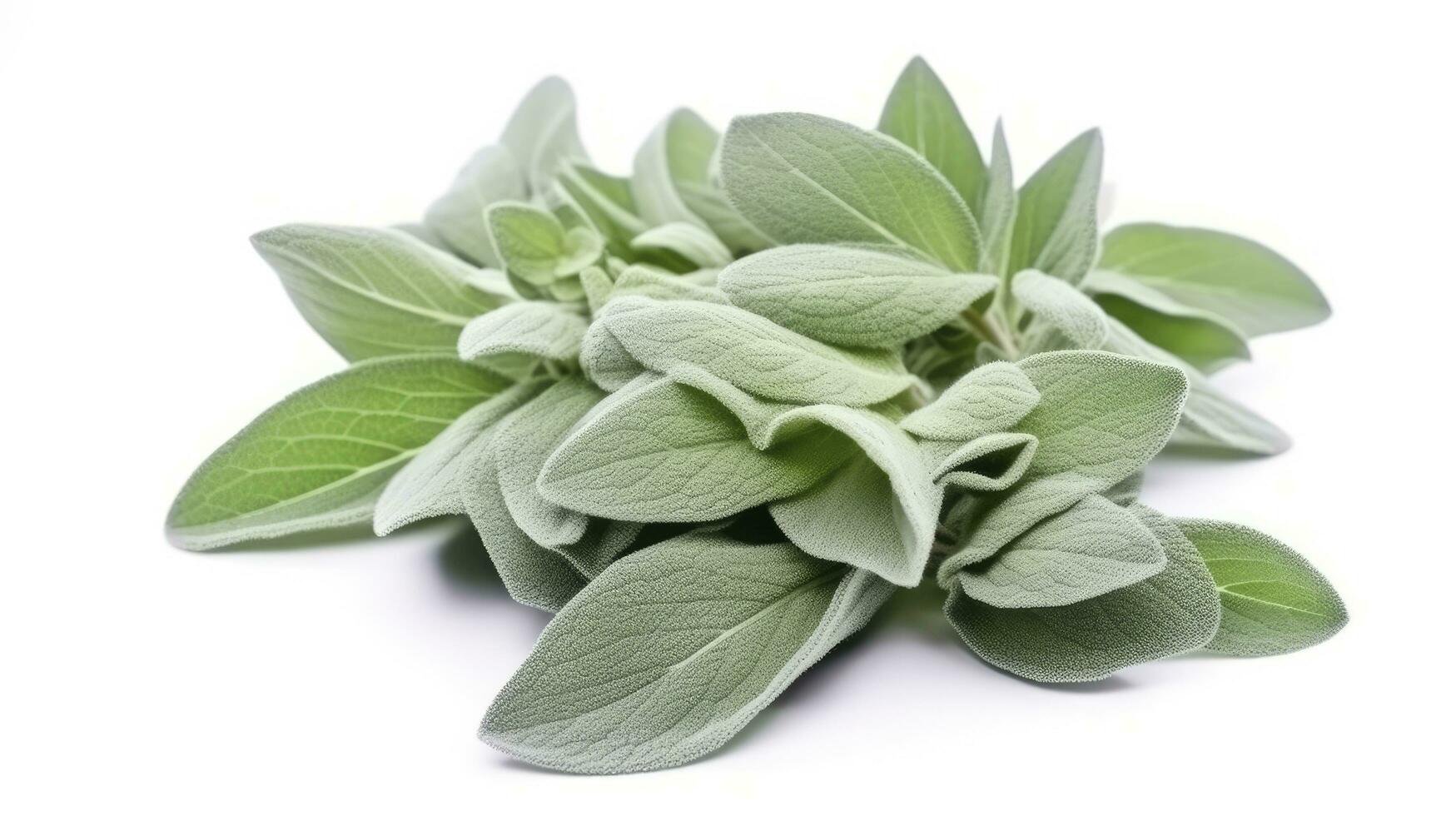 AI generated Plant lambs ear isolated on white background. AI Generated photo