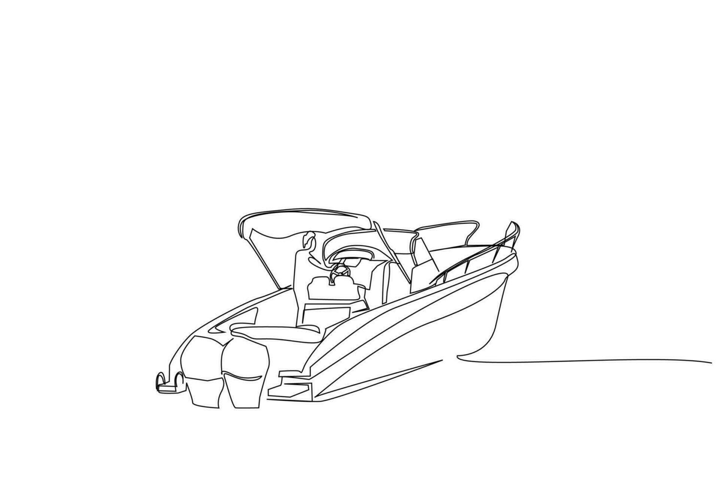 yacht luxury rich sea vacation activity transportation vehicle line art design vector