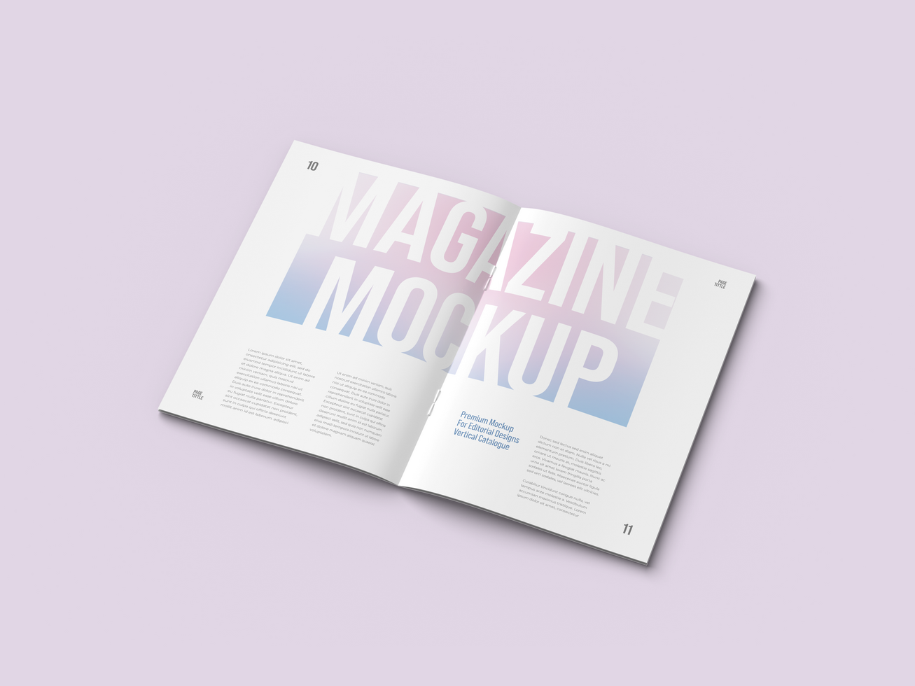 Magazine mockup PSD