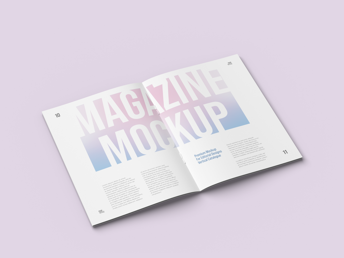 Magazine mockup PSD