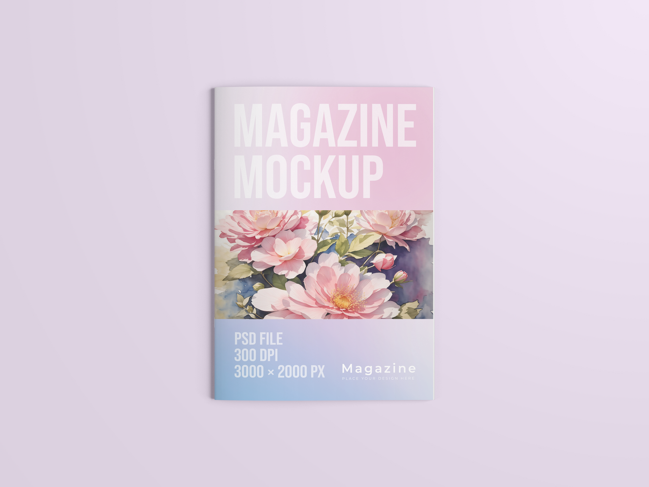 Magazine mockup PSD