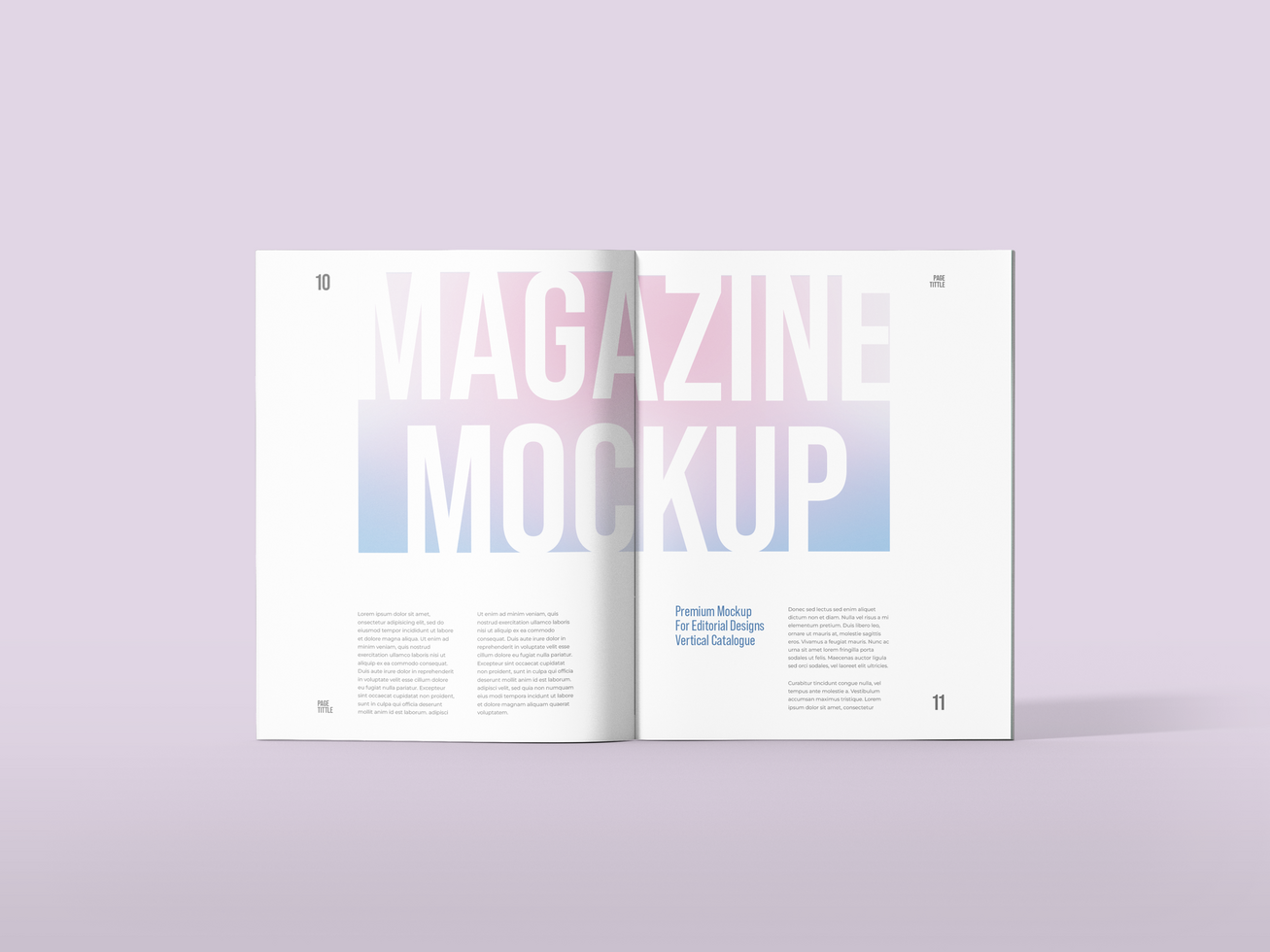 Magazine mockup PSD