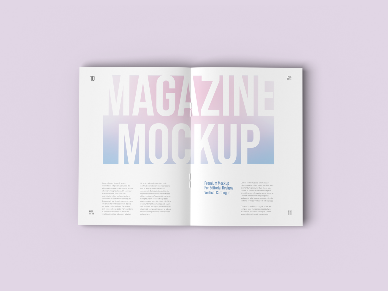 Magazine mockup PSD