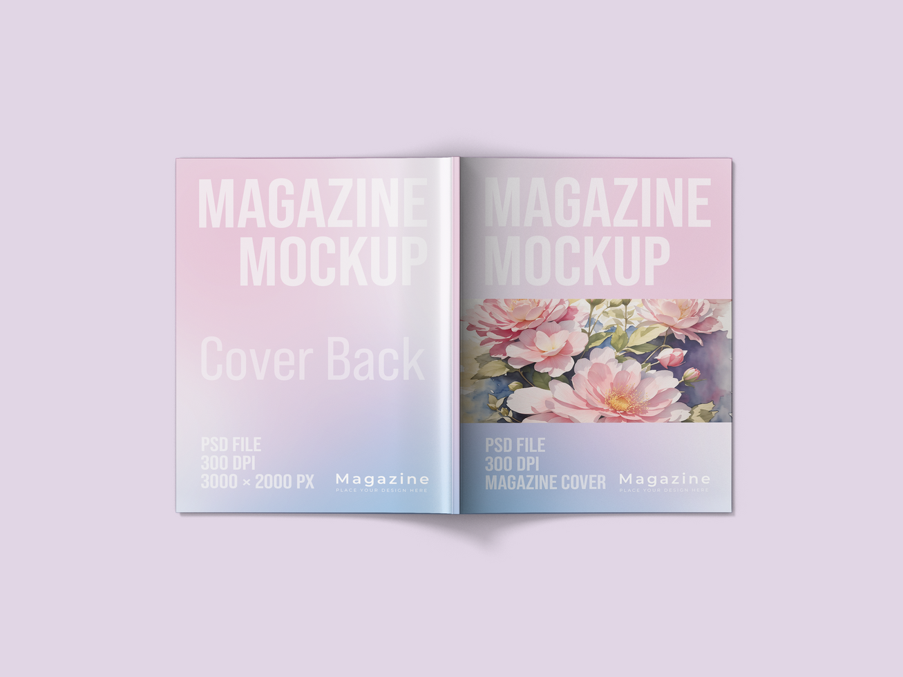 Magazine mockup PSD