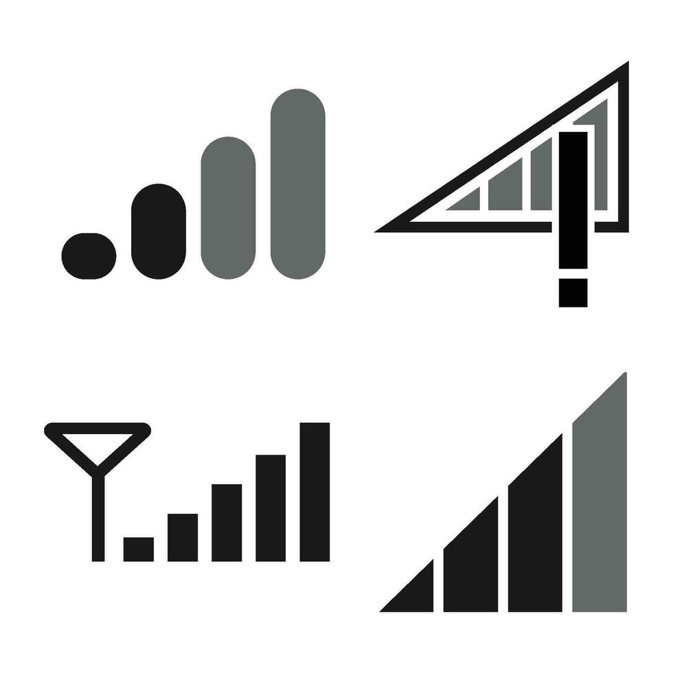 cellular signal icon vector