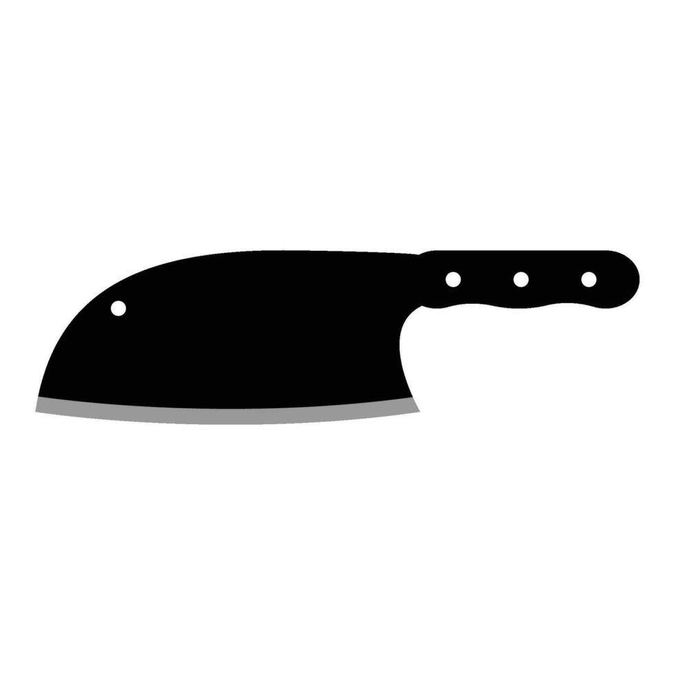 icono de cuchillo de carnicero vector