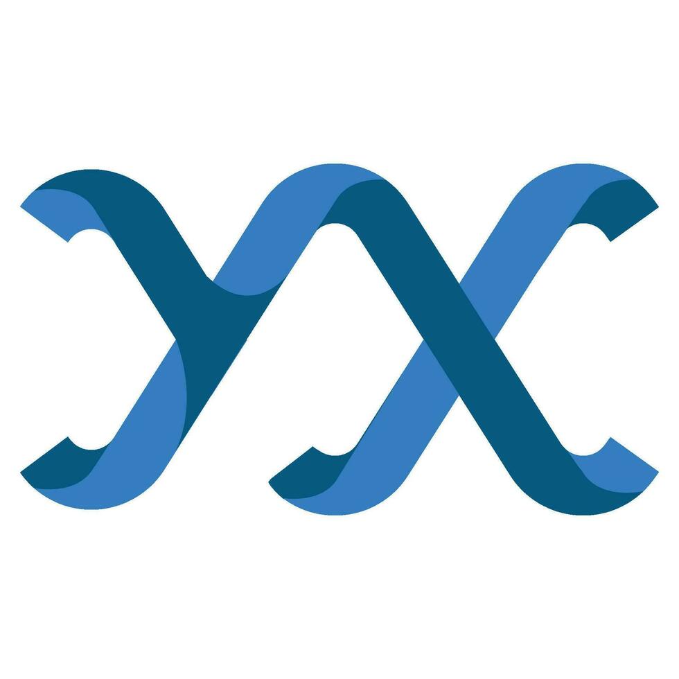 letter yx logo vector