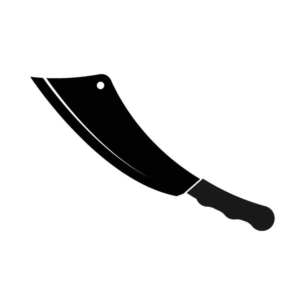 icono de cuchillo de carnicero vector