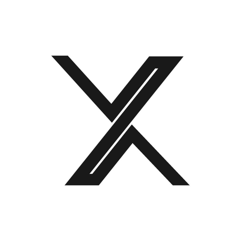 letter yx logo vector