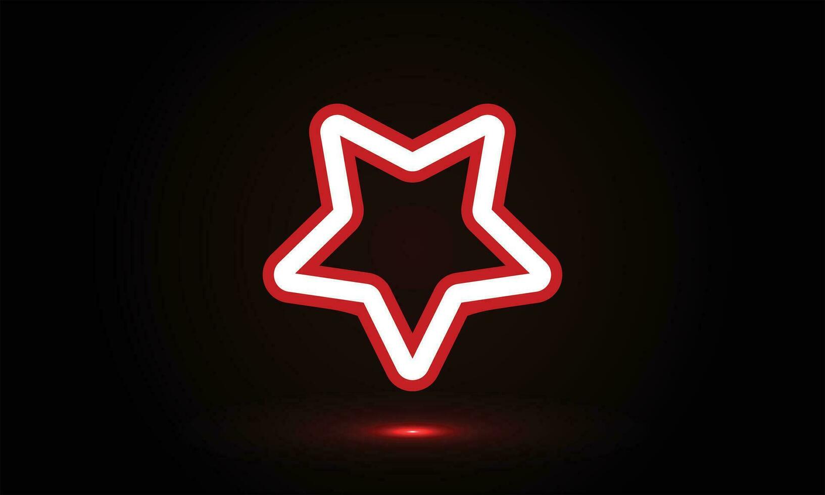Star light effect background red and white vector