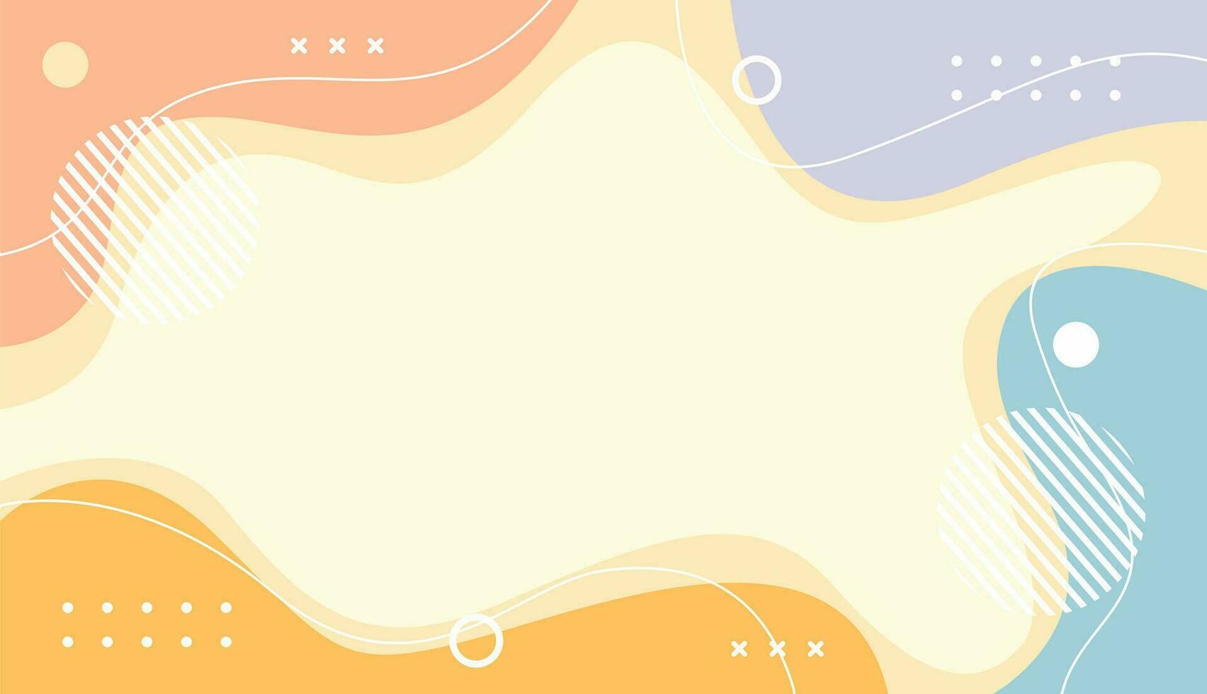 Pastel abstract vector background with wavy shapes and lines. Suitable for covers, poster designs, templates, banners and others