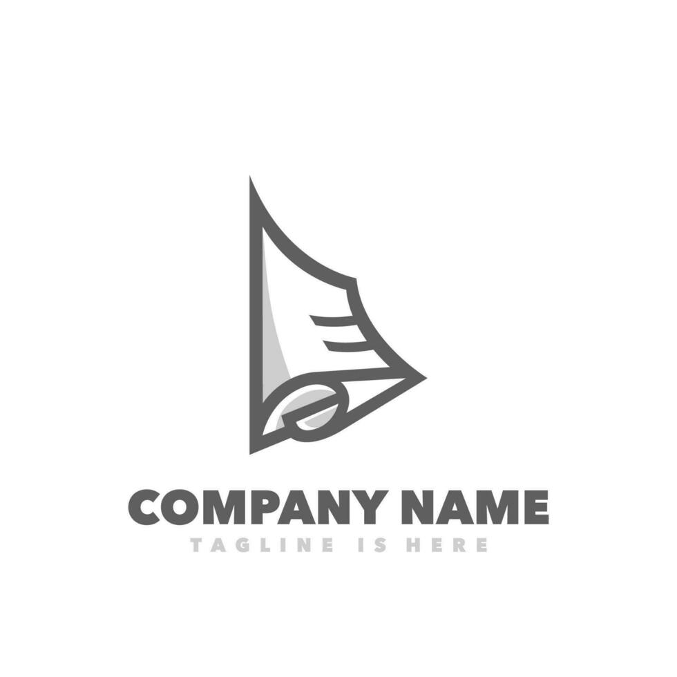 Paper design symbol logo vector