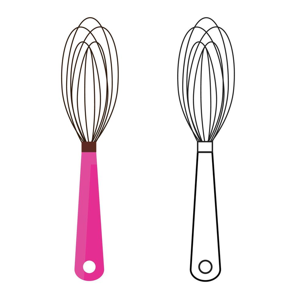 Whisk outline with Color Clipart 35298998 Vector Art at Vecteezy