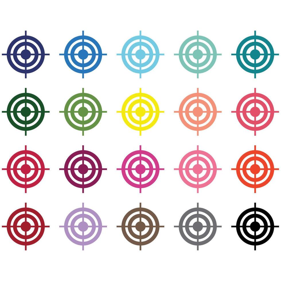 Target Icon Clip art Set vector