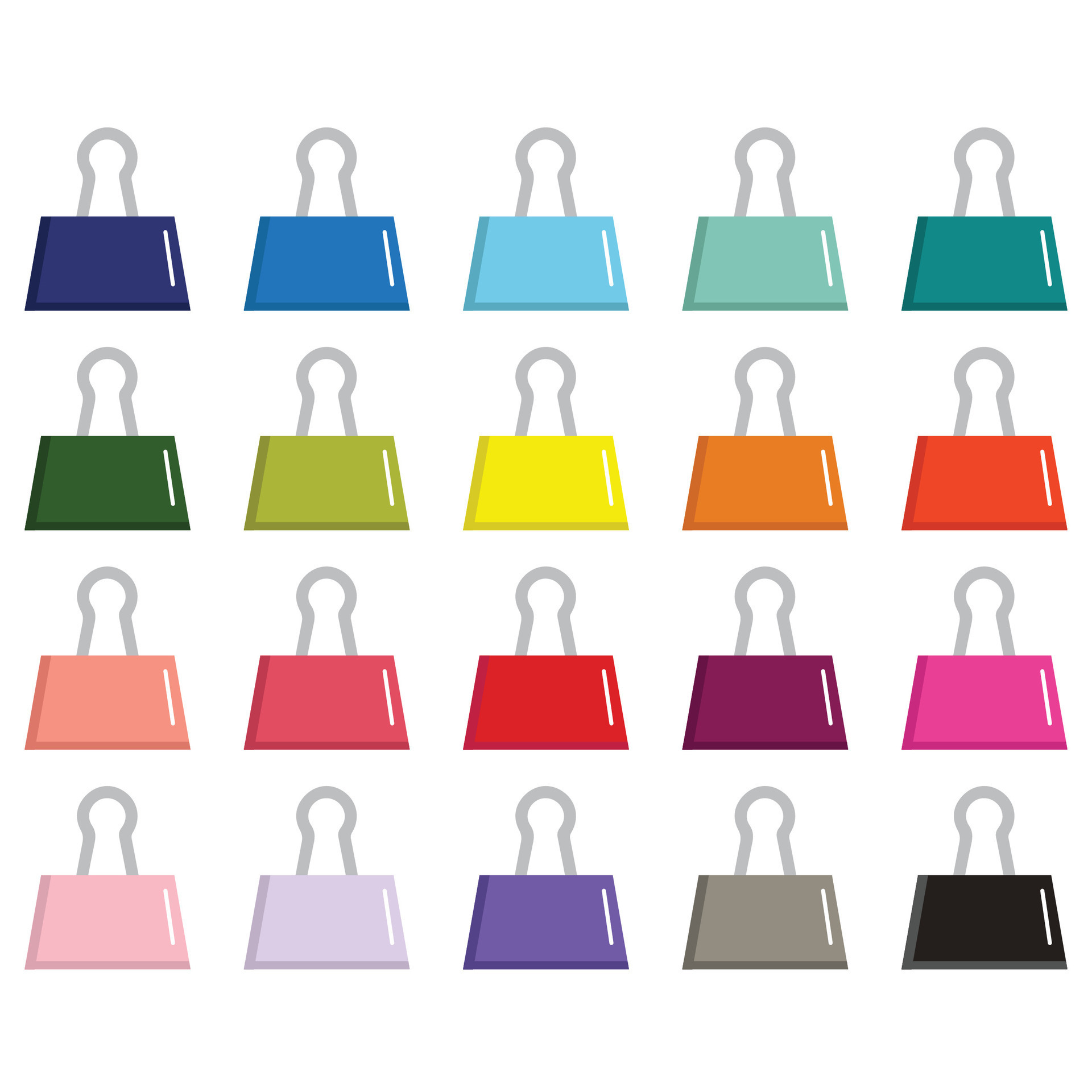 Binder Clip Clipart 35299028 Vector Art at Vecteezy