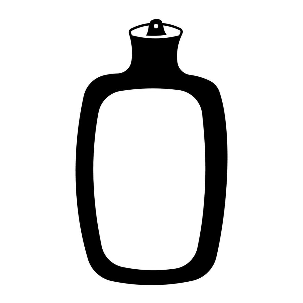 hot water bottle menstruation spasm woman period vector