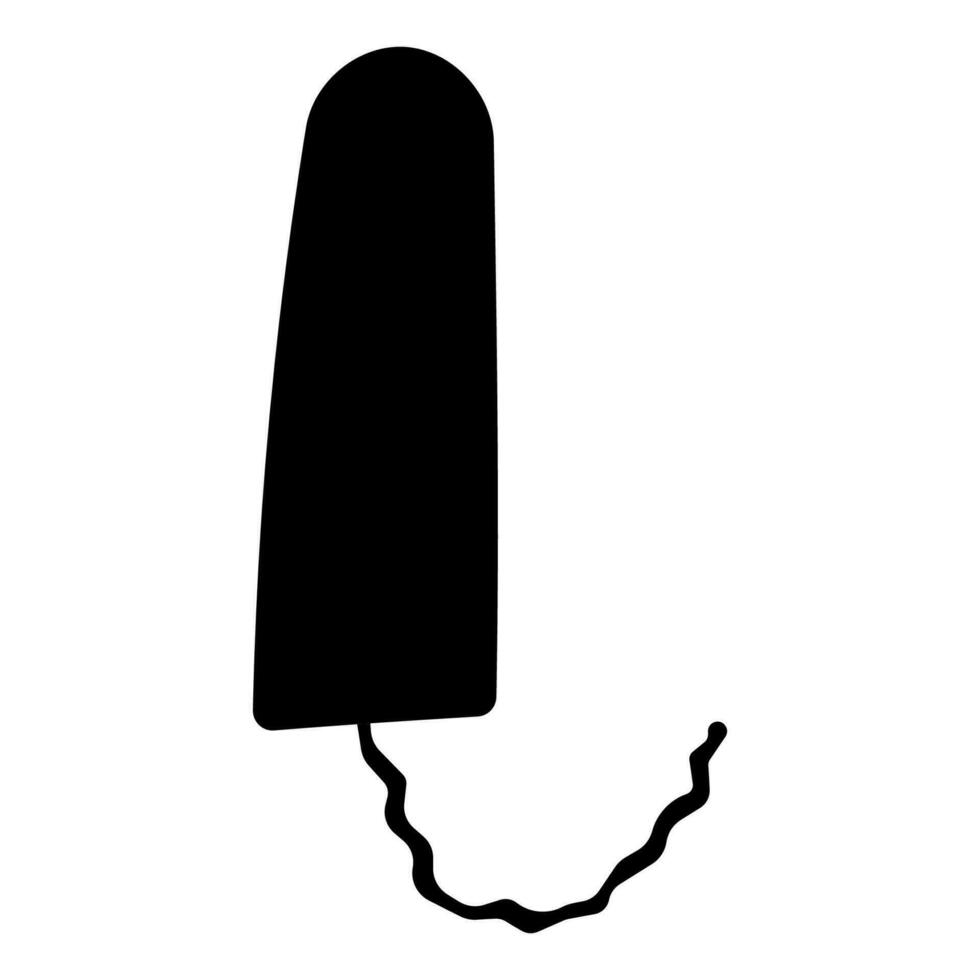 tampon woman period icon element blood applicator vector