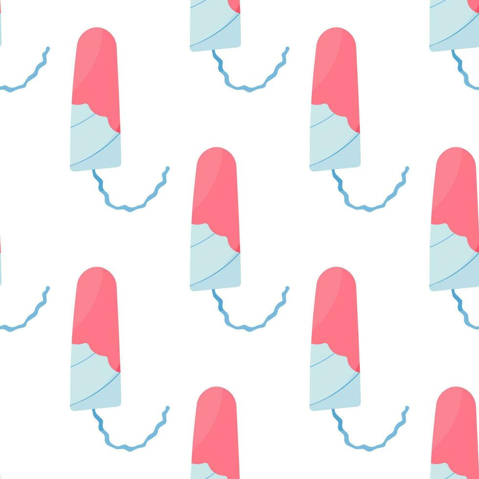 tampon woman period  pattern u blood applicator vector