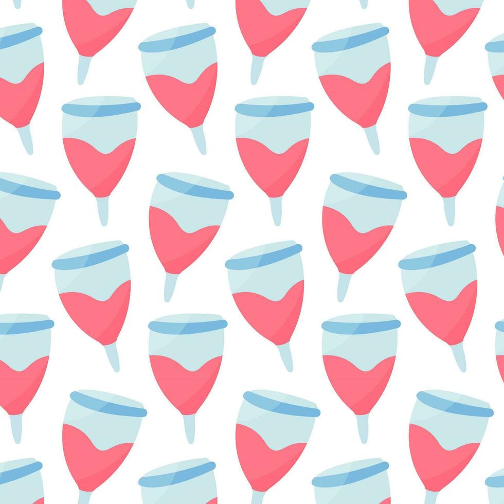 menstrual cup blood feminine hygiene zero waste vector