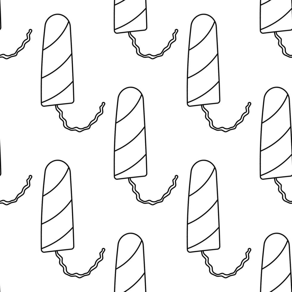 tampon woman period  pattern textile blood line vector