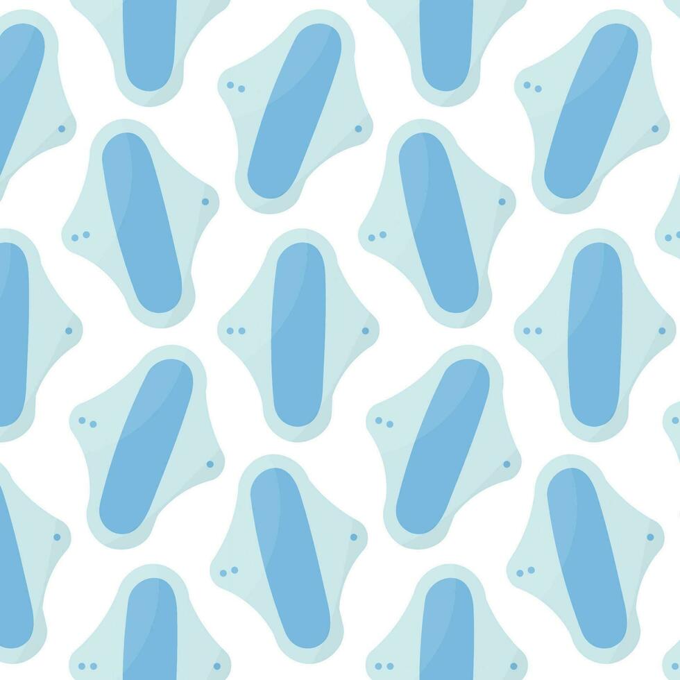 pads feminine hygiene cycle zero pattern reusable vector