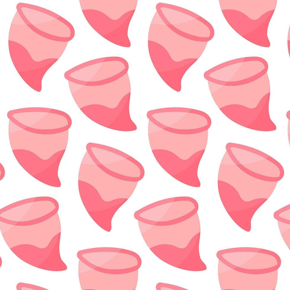 menstrual taza sangre femenino higiene cero residuos vector