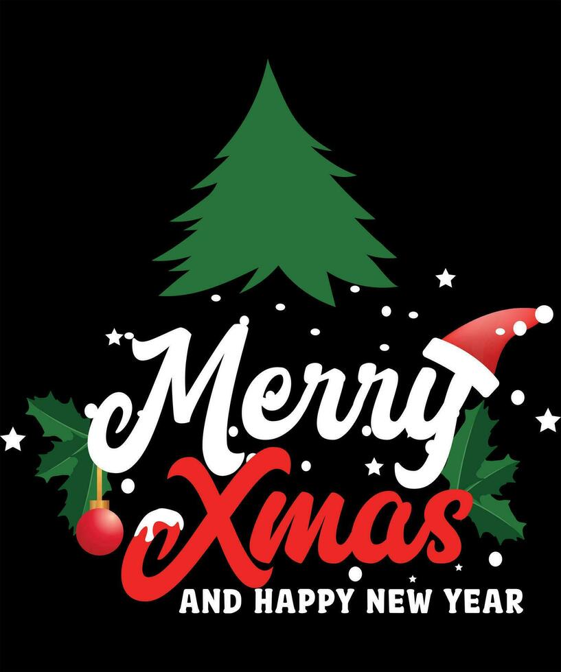 Merry Xmas and happy new year.eps vector