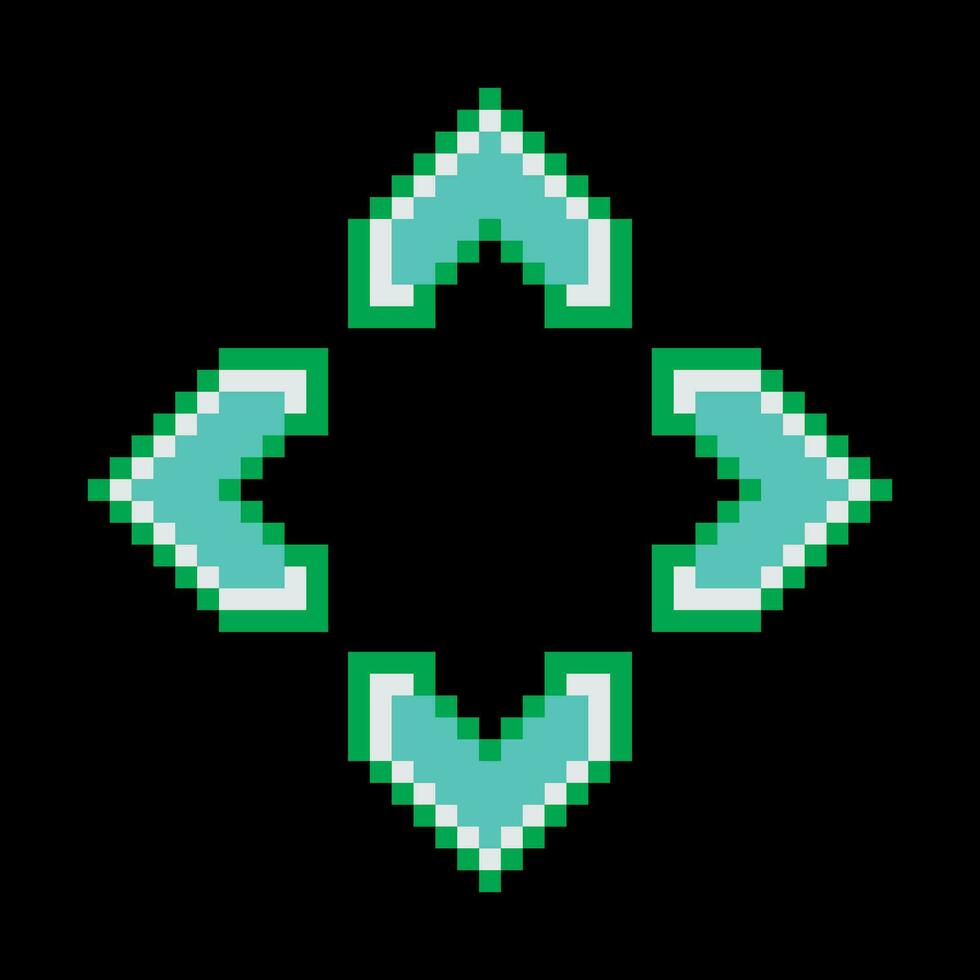 pixel cursor arrow game vector