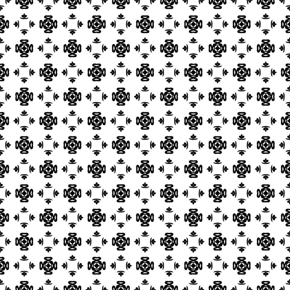 Black and white seamless abstract pattern. Background and backdrop. Grayscale ornamental design. vector