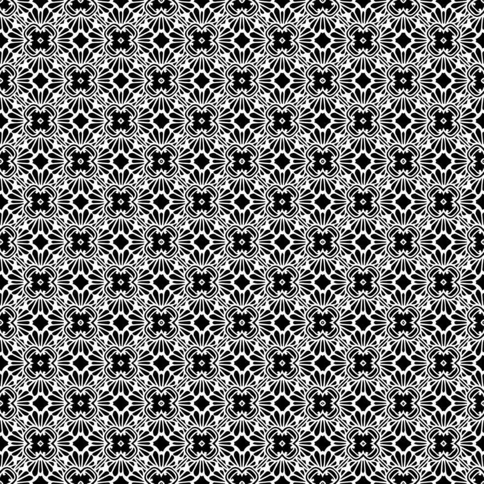 patrón abstracto sin costuras en blanco y negro. fondo y telón de fondo. diseño ornamental en escala de grises. vector