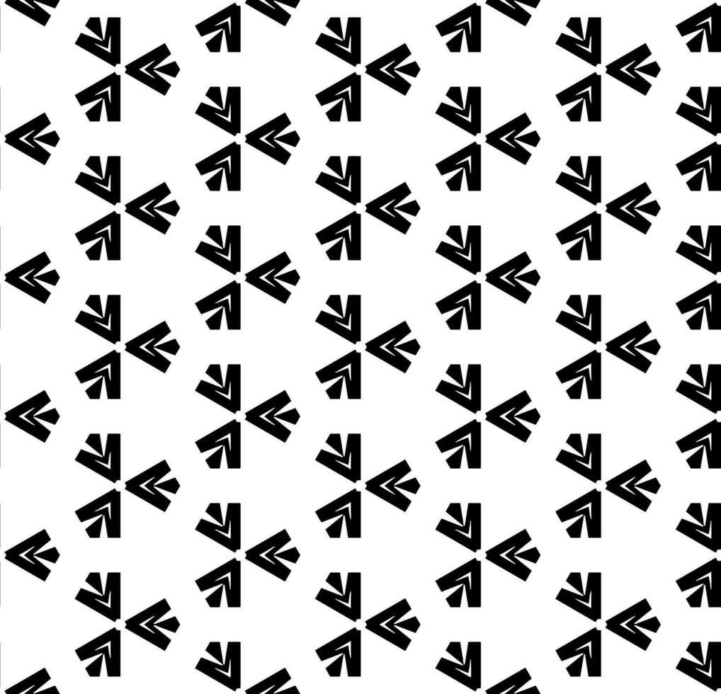 Black and white seamless abstract pattern. Background and backdrop. Grayscale ornamental design. vector