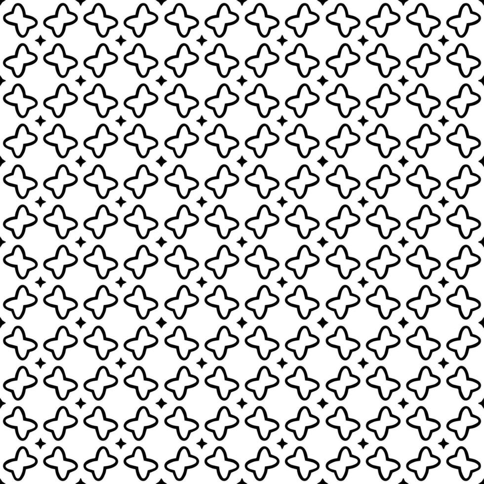 patrón abstracto sin costuras en blanco y negro. fondo y telón de fondo. diseño ornamental en escala de grises. vector