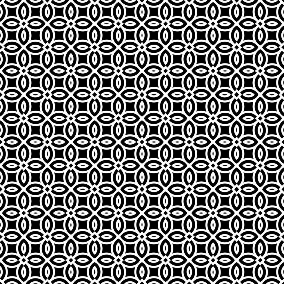 Black and white seamless abstract pattern. Background and backdrop. Grayscale ornamental design. vector