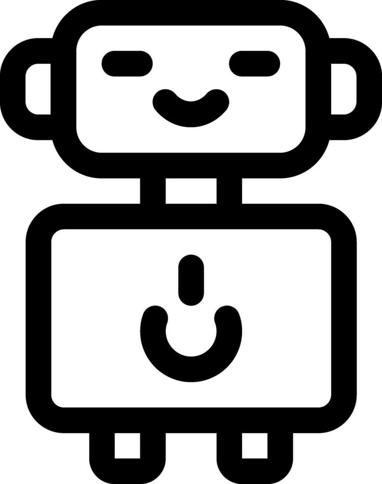 this icon or logo robots icon or other where it explains the technological and thing results that can help human work or as children's toys or other and be used for web,  design vector