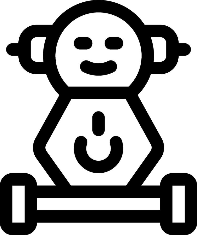 this icon or logo robots icon or other where it explains the technological and thing results that can help human work or as children's toys or other and be used for web,  design vector