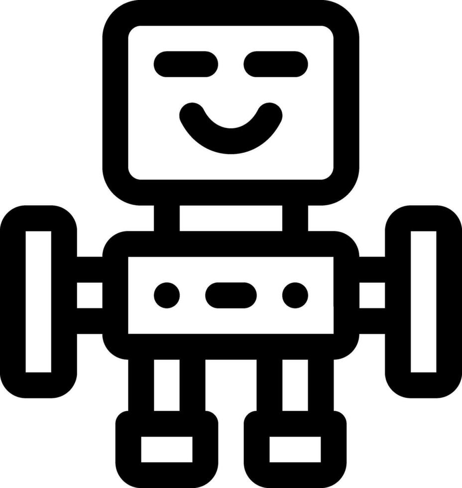 this icon or logo robots icon or other where it explains the technological and thing results that can help human work or as children's toys or other and be used for web,  design vector