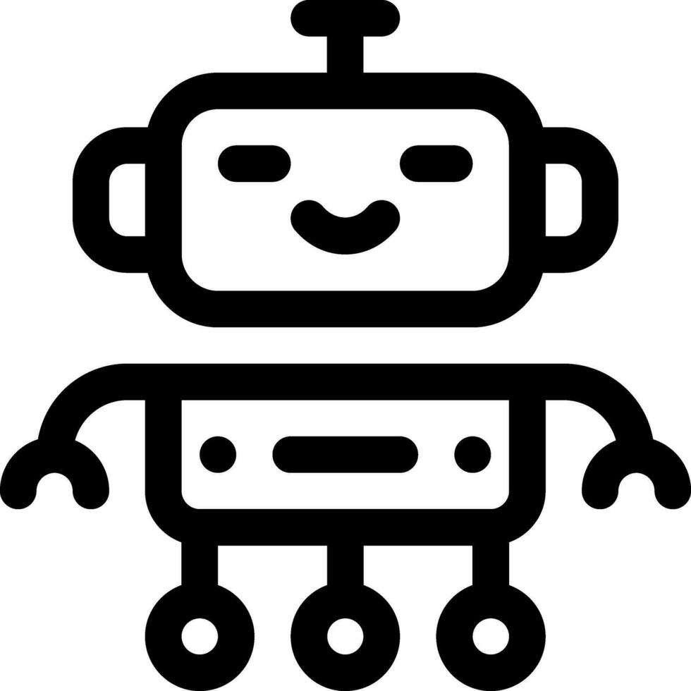 this icon or logo robots icon or other where it explains the technological and thing results that can help human work or as children's toys or other and be used for web,  design vector