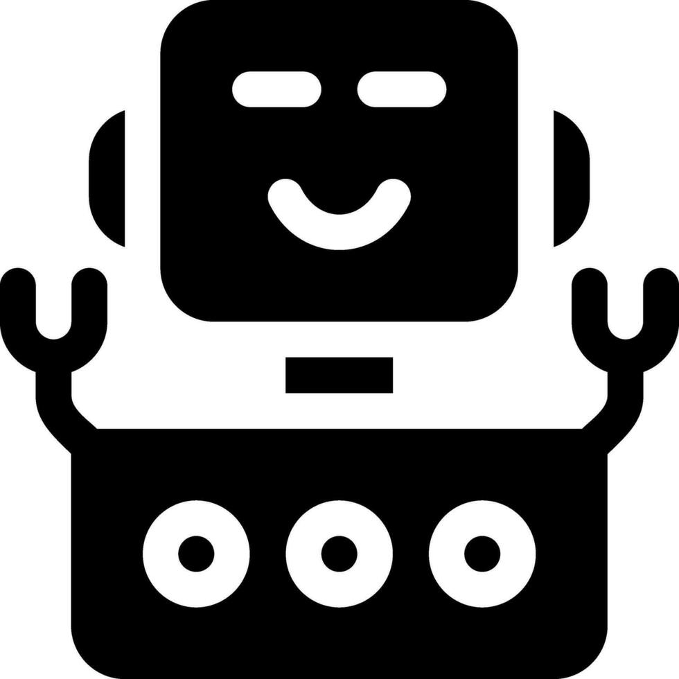 this icon or logo robots icon or other where it explains the technological and thing results that can help human work or as children's toys or other and be used for web,  design vector