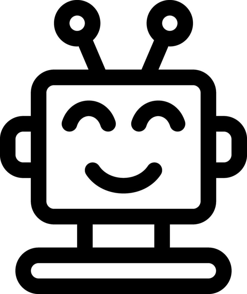 this icon or logo robots icon or other where it explains the technological and thing results that can help human work or as children's toys or other and be used for web,  design vector