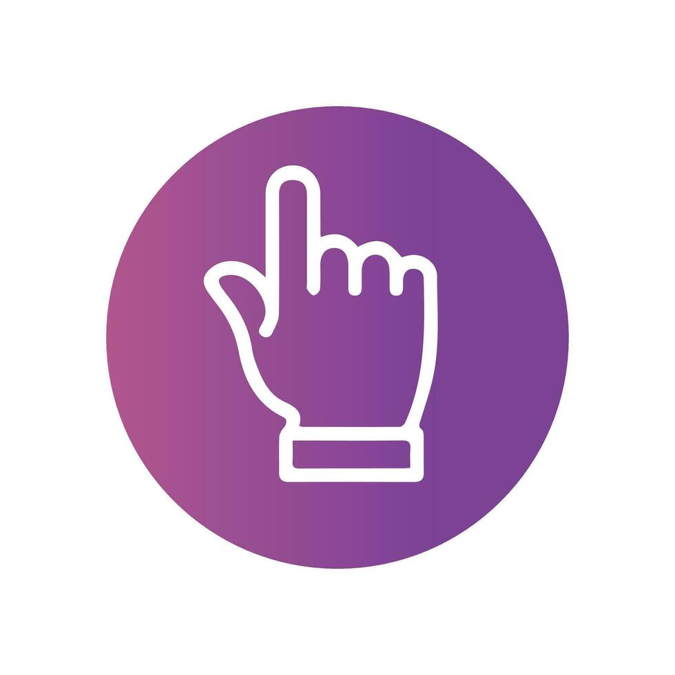 Hand gestures line icons vector