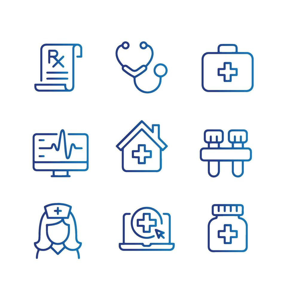 Medical icons vector
