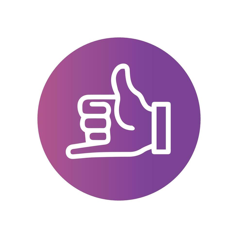 Hand gestures line icons vector