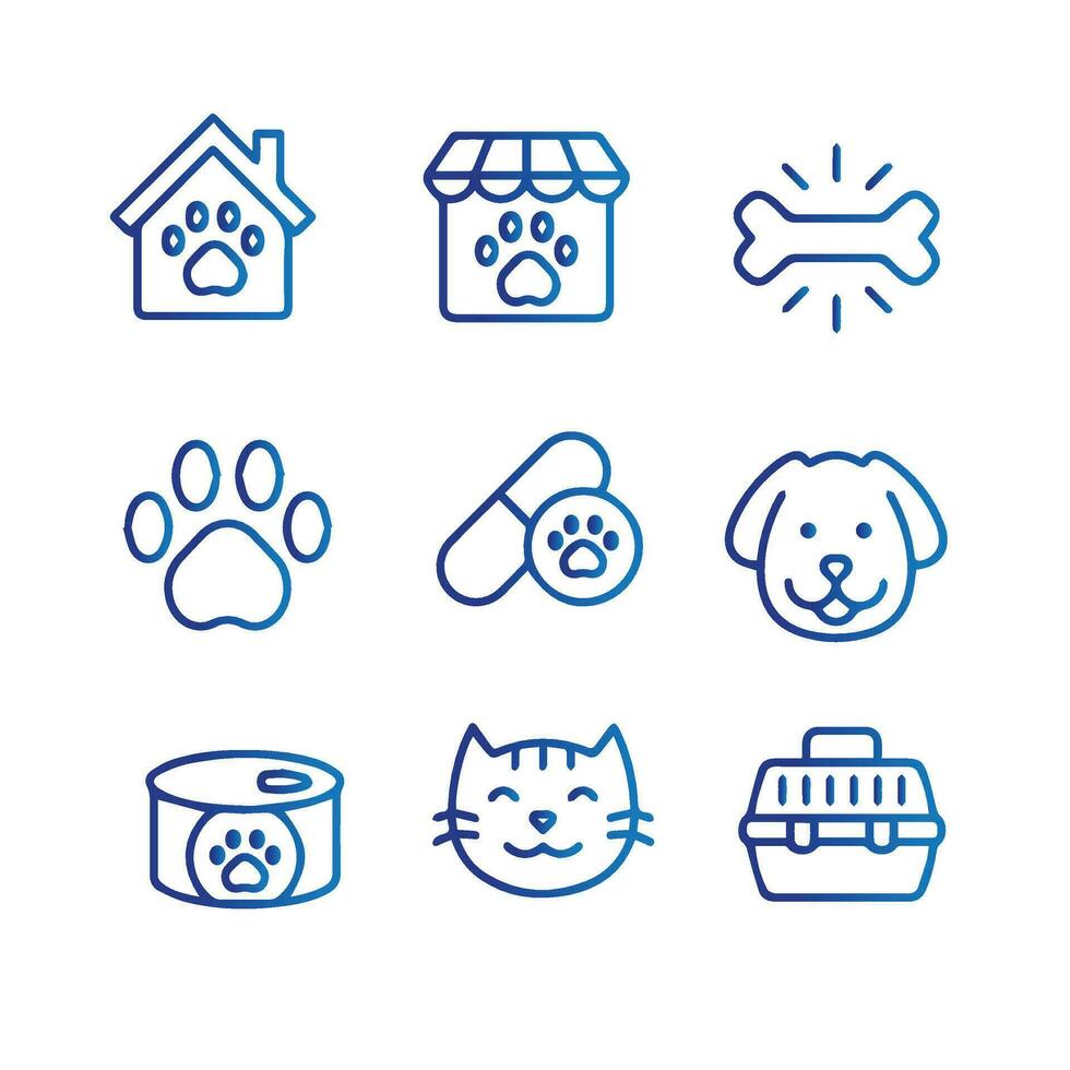 pet icon vector